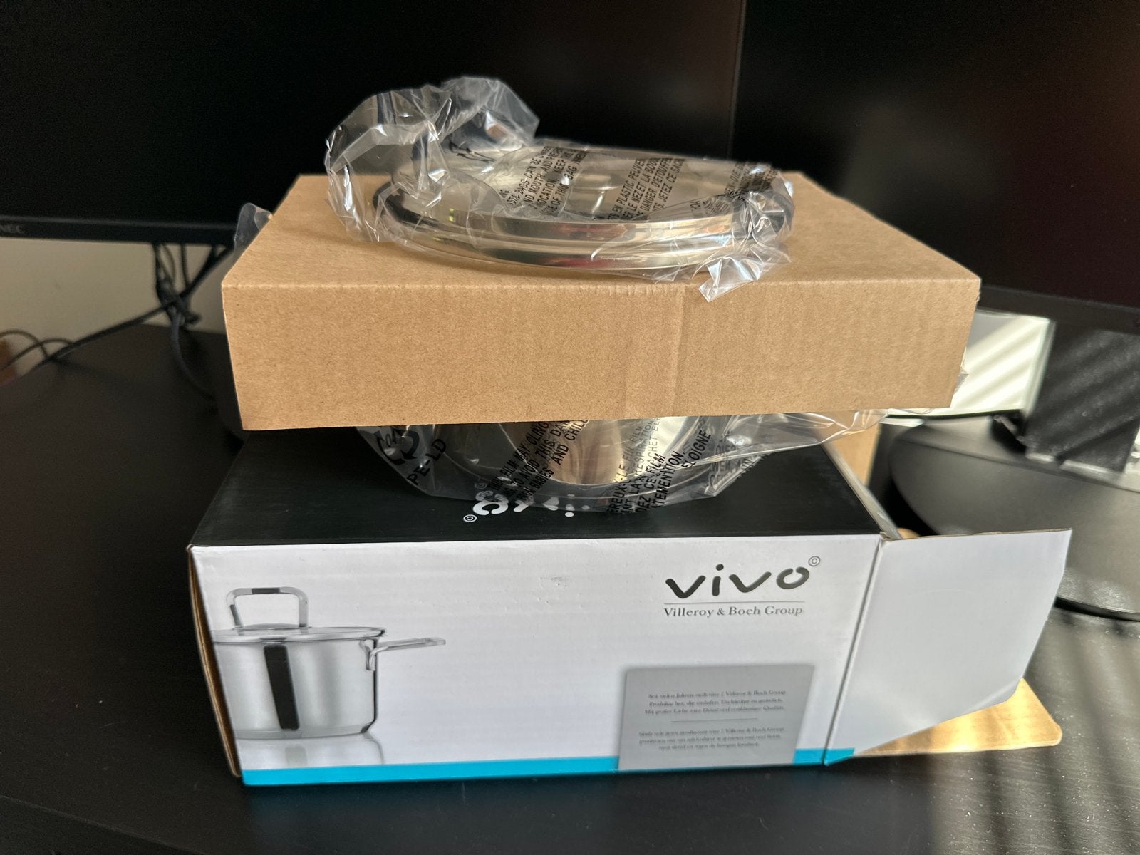 Vivo Villeroy & Boch Kookpan met Deksel 16 cm RVS, Met deksel, Nieuw, Ophalen of Verzenden, Rvs