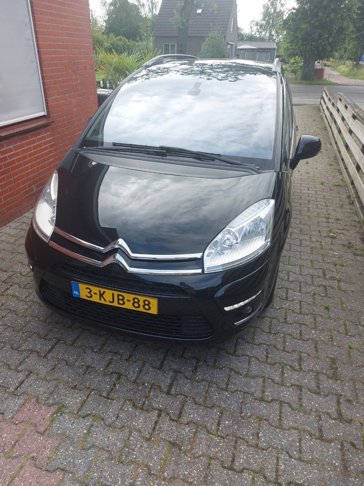 Citroën C4 (Grand) Picasso 1.6 THP Eb6v 7-ZITS 2013 Zwart, Auto's, 7 stoelen, 75 €/maand, Particulier, 1598 cc