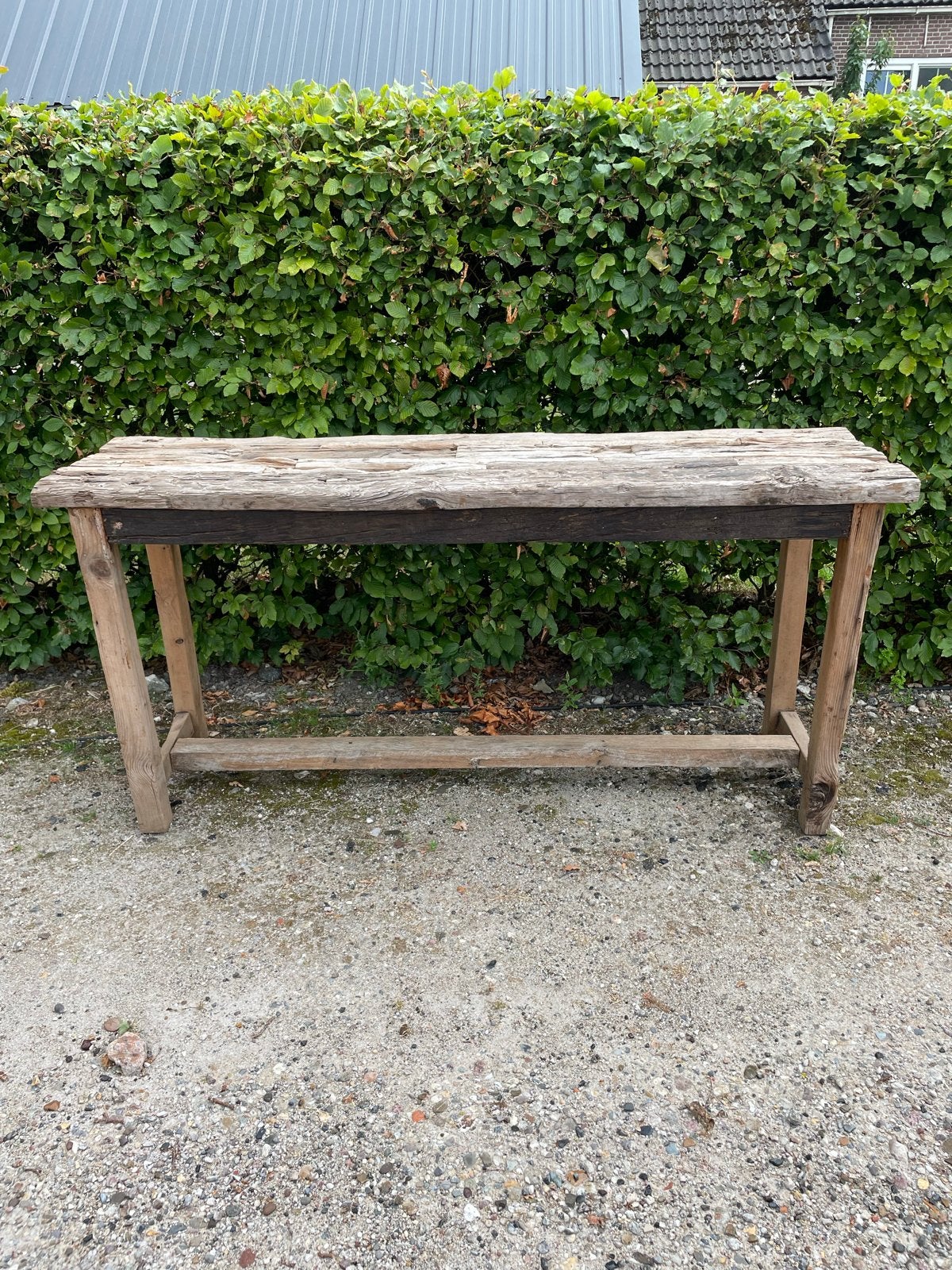 Rustieke houten sidetable / console tafel, Ophalen