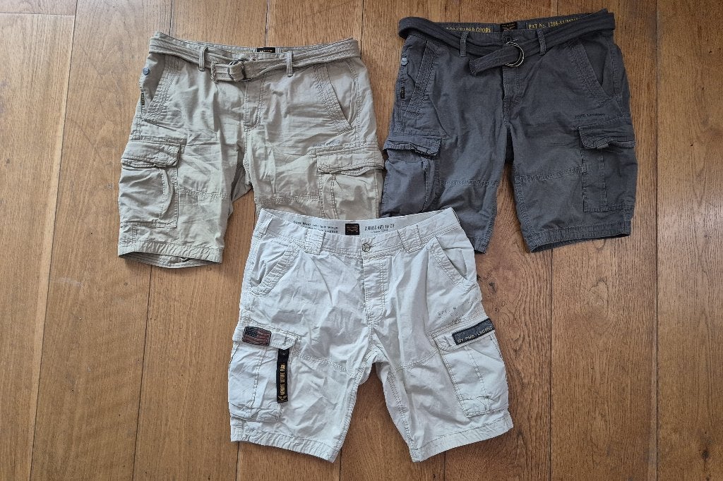 5 Cargo Shorts PME Legend / Hilfiger / GANT, Kleding | Heren, Broeken en Pantalons, Beige, Overige maten, Ophalen of Verzenden