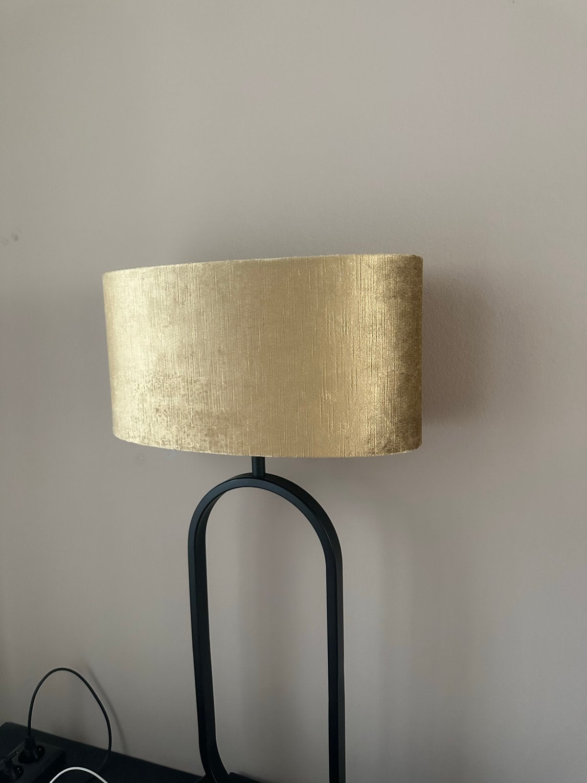 Gouden lampenkap Light&Living, Huis en Inrichting, Tafellamp, Ophalen of Verzenden, Zo goed als nieuw, Textiel