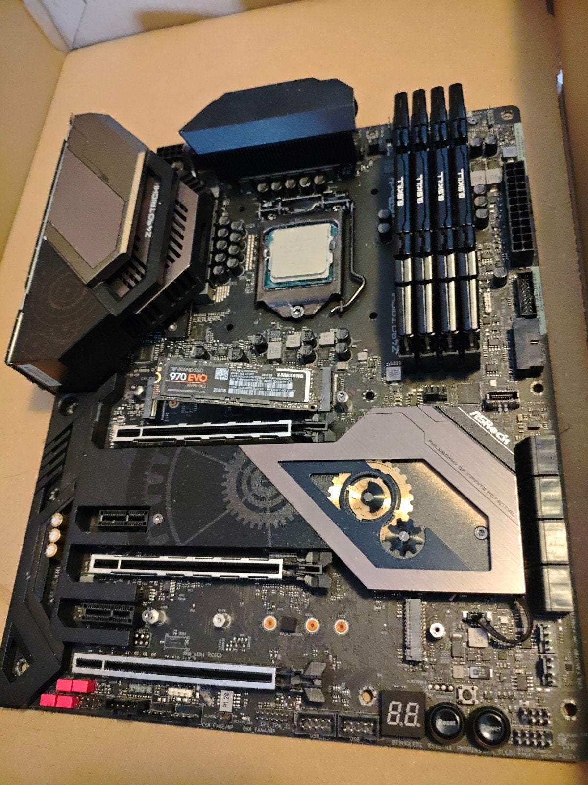 compleet moederbord met i9  128gb ddr4, Gebruikt, DDR4, Ophalen of Verzenden, Intel