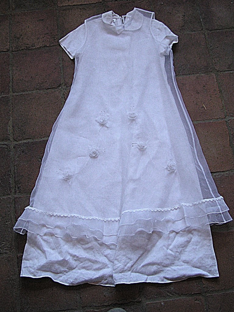 jurk bruidsmeisje maat 134  nr UU 42 ger maak, Kleding | Dames, Ophalen of Verzenden, Zo goed als nieuw, Wit, Bruidsmeisjeskleding