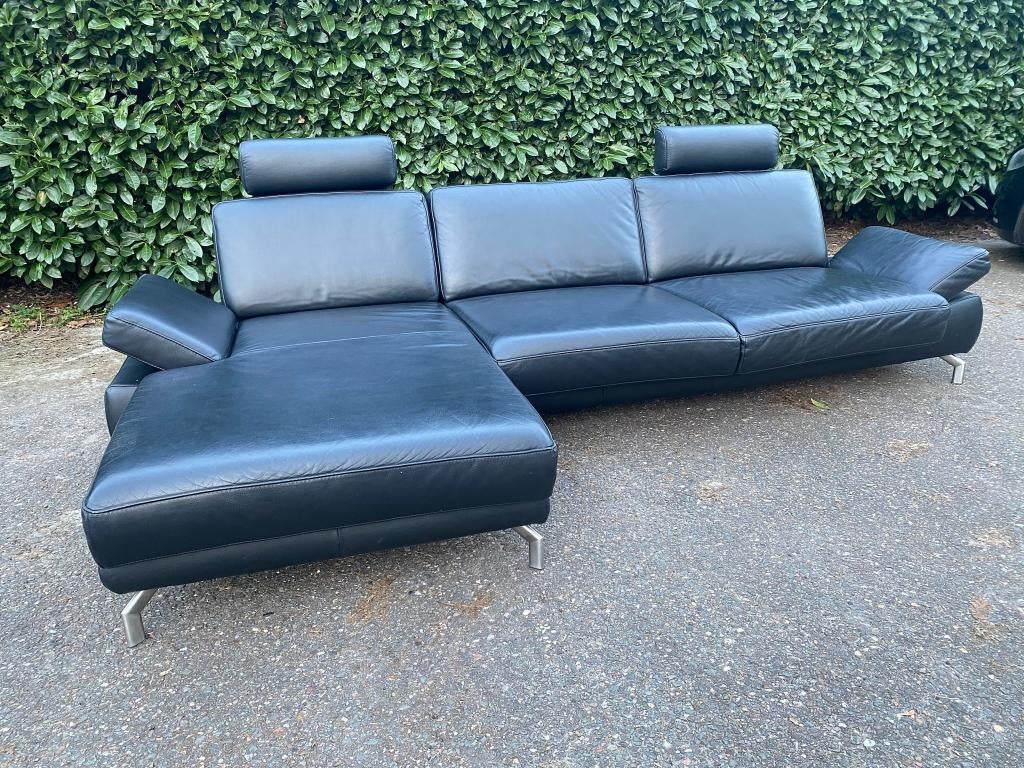 Henders & Hazel Zwarte Hoekbank – Gratis levering NL & BE, Huis en Inrichting, Banken | Bankstellen, 150 tot 200 cm, Hoekbank
