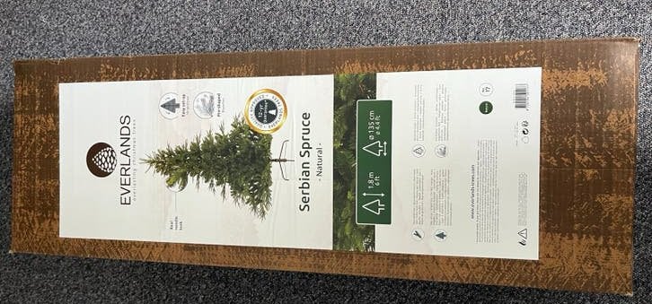 Mooie volle/groene kunst kerstboom, Ophalen, Nieuw