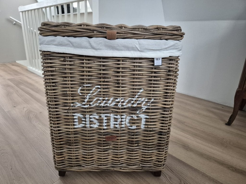 Nieuwe Rivièra Maison Wasmand District Rotan Naturel, Ophalen, Nieuw, Bruin