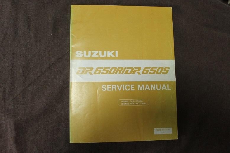 Suzuki DR650 R S 1990 motorcycle service manual DR 650, Ophalen of Verzenden, Suzuki