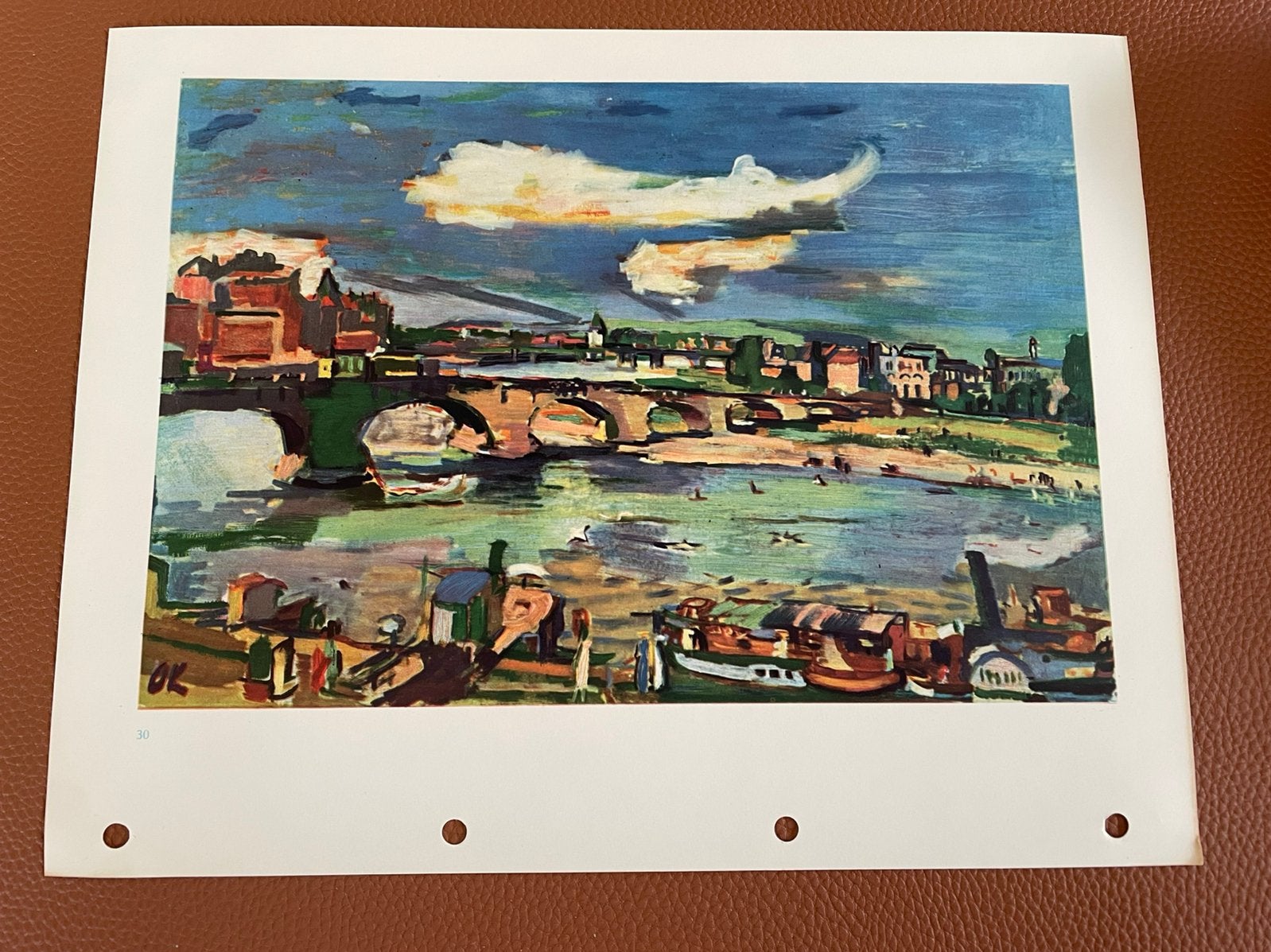 Oskar Kokoschka De Augustusbrug in Dresden, Verzamelen, Ophalen of Verzenden