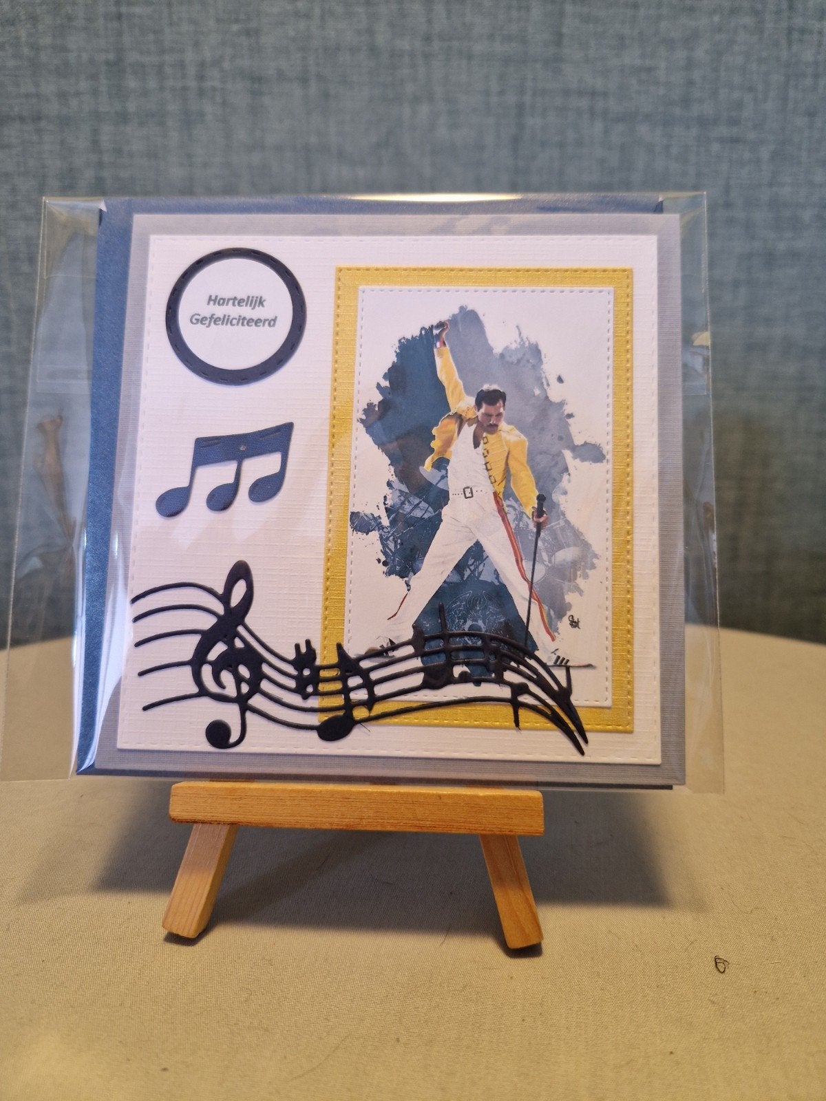 Kaartje verjaardag artiest Freddie Mercury, Ophalen of Verzenden, Nieuw, Overige thema's