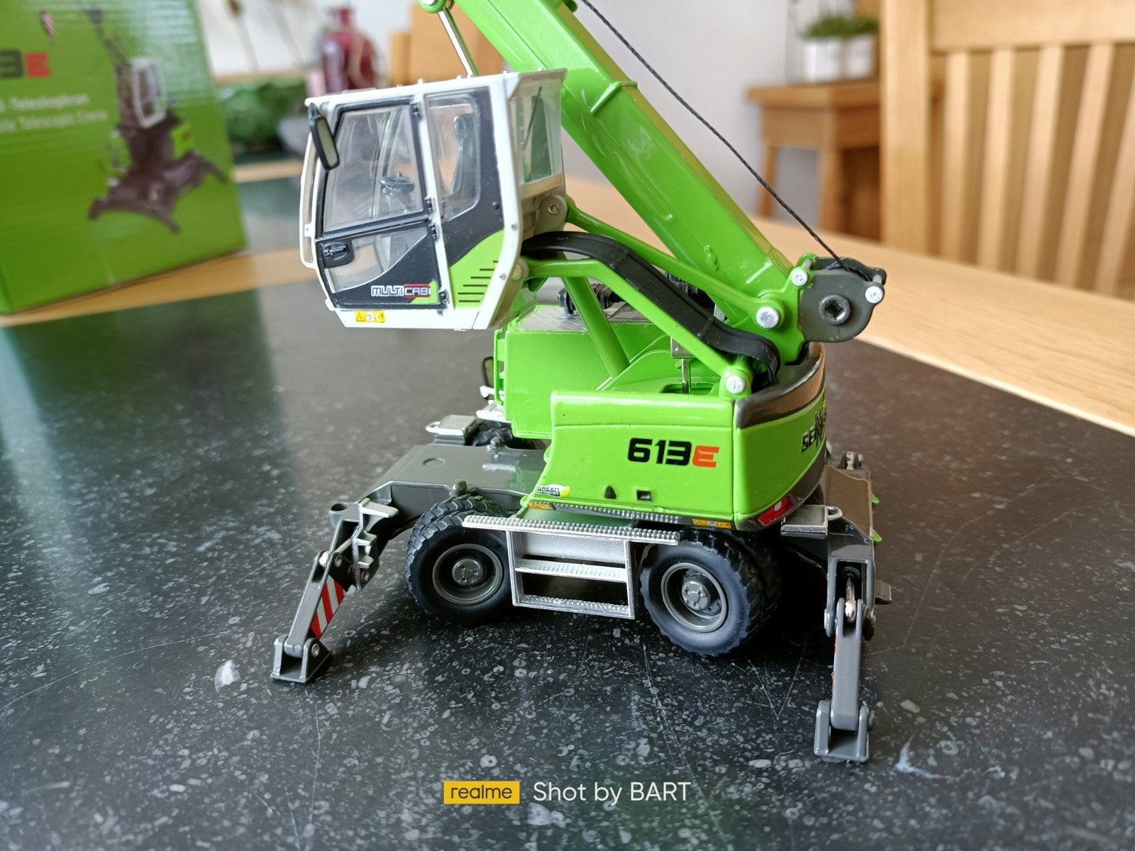SENNEBOGEN HYDRAULISCHE MOBIELE KRAAN MET JIP EN MANBAK, Ophalen of Verzenden, Nieuw, Overige merken