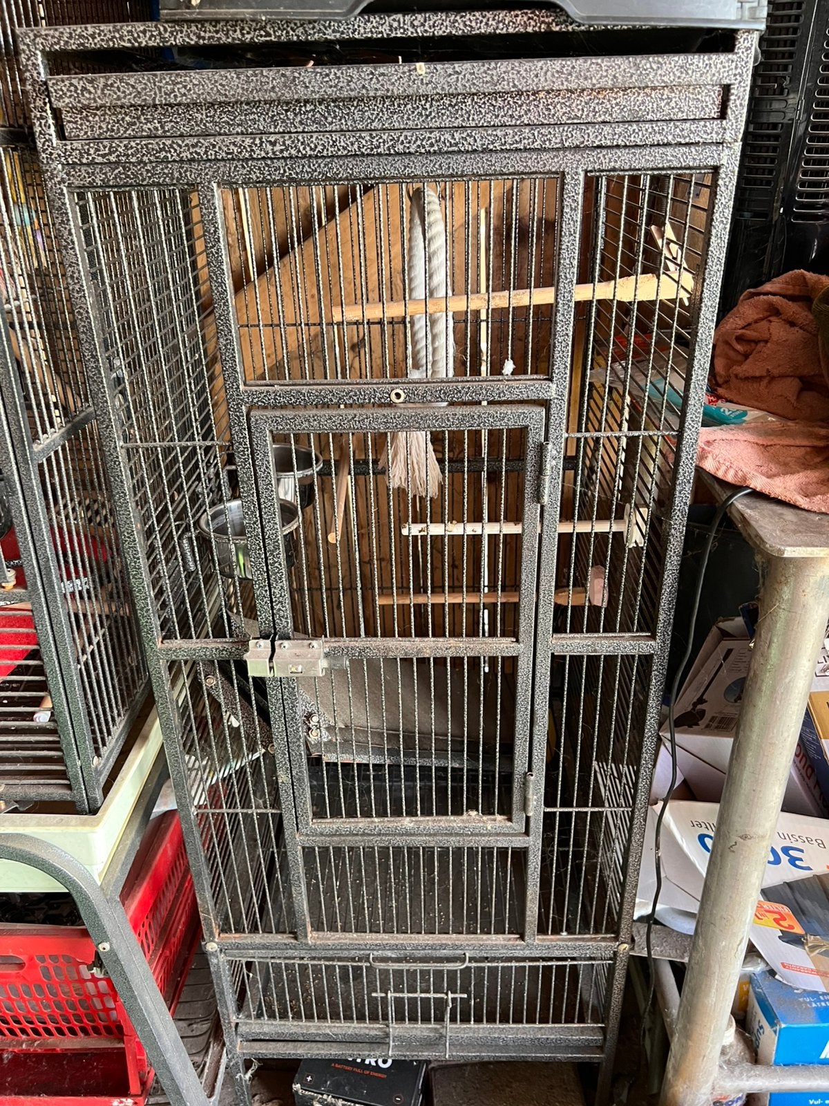 Vogelkooi, Dieren en Toebehoren, Ophalen of Verzenden, Gebruikt, Metaal, Vogelkooi