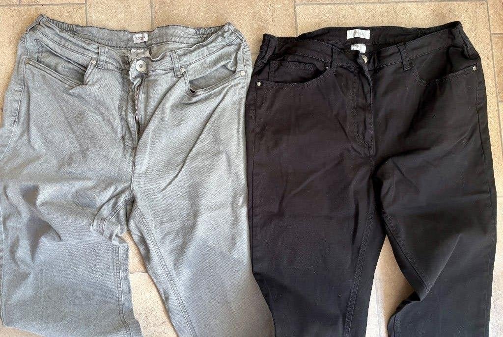 2 broeken maat 44, Overige kleuren, Maat 42/44 (L), Ophalen of Verzenden, Zo goed als nieuw
