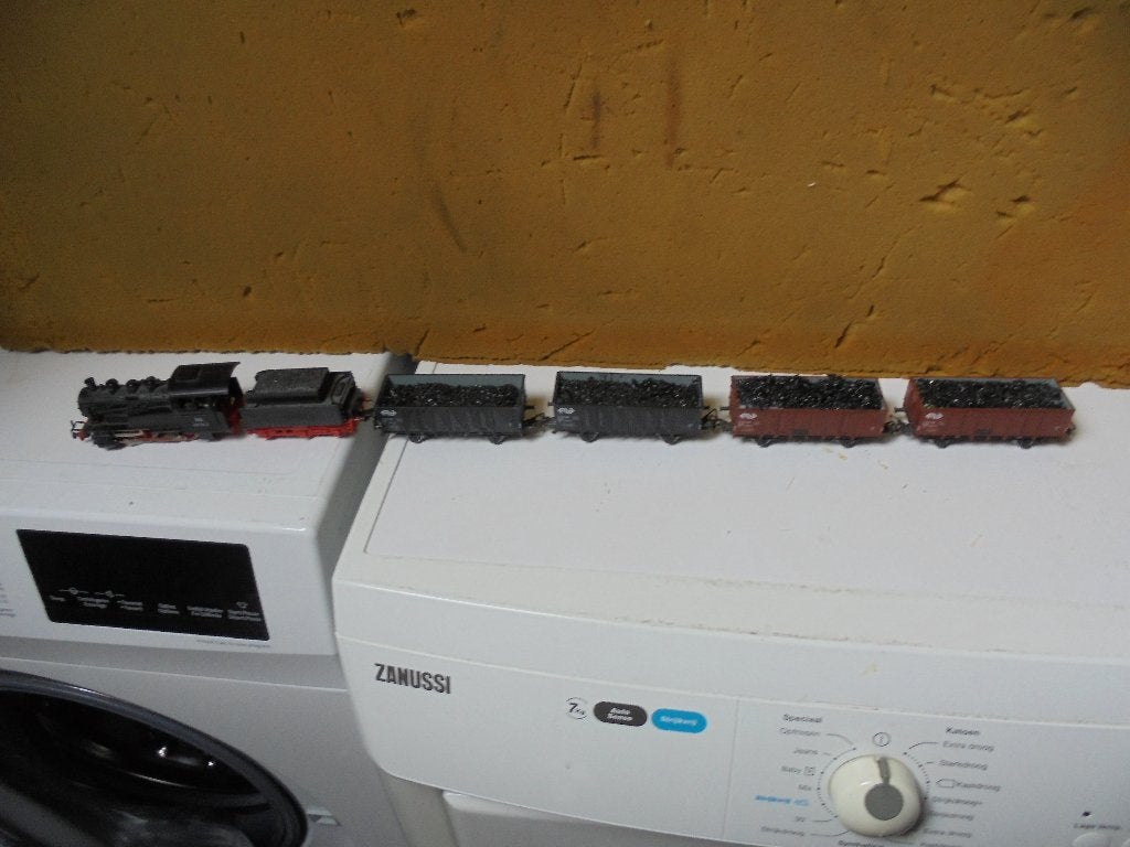locomotief met wagons, Ophalen, Gelijkstroom, Analoog, Lima