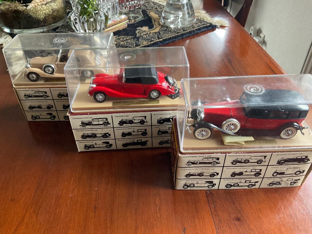 Solido Age D’Or 3x Duesenberg, DELAHAYE, Delage, mint/box, Verzenden, Zo goed als nieuw, Auto, Solido