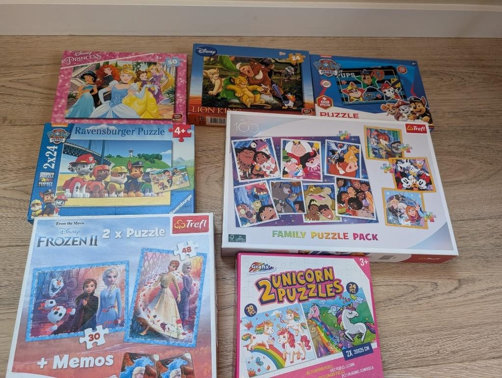 Set puzzels, Ophalen, Meer dan 50 stukjes, Gebruikt, 2 tot 4 jaar
