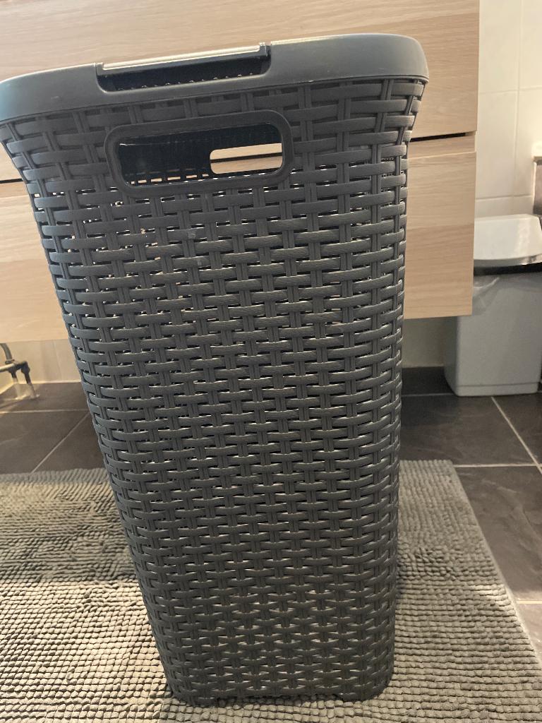 Curver wasmand antraciet, Huis en Inrichting, Ophalen, Zo goed als nieuw, Grijs, Overige typen