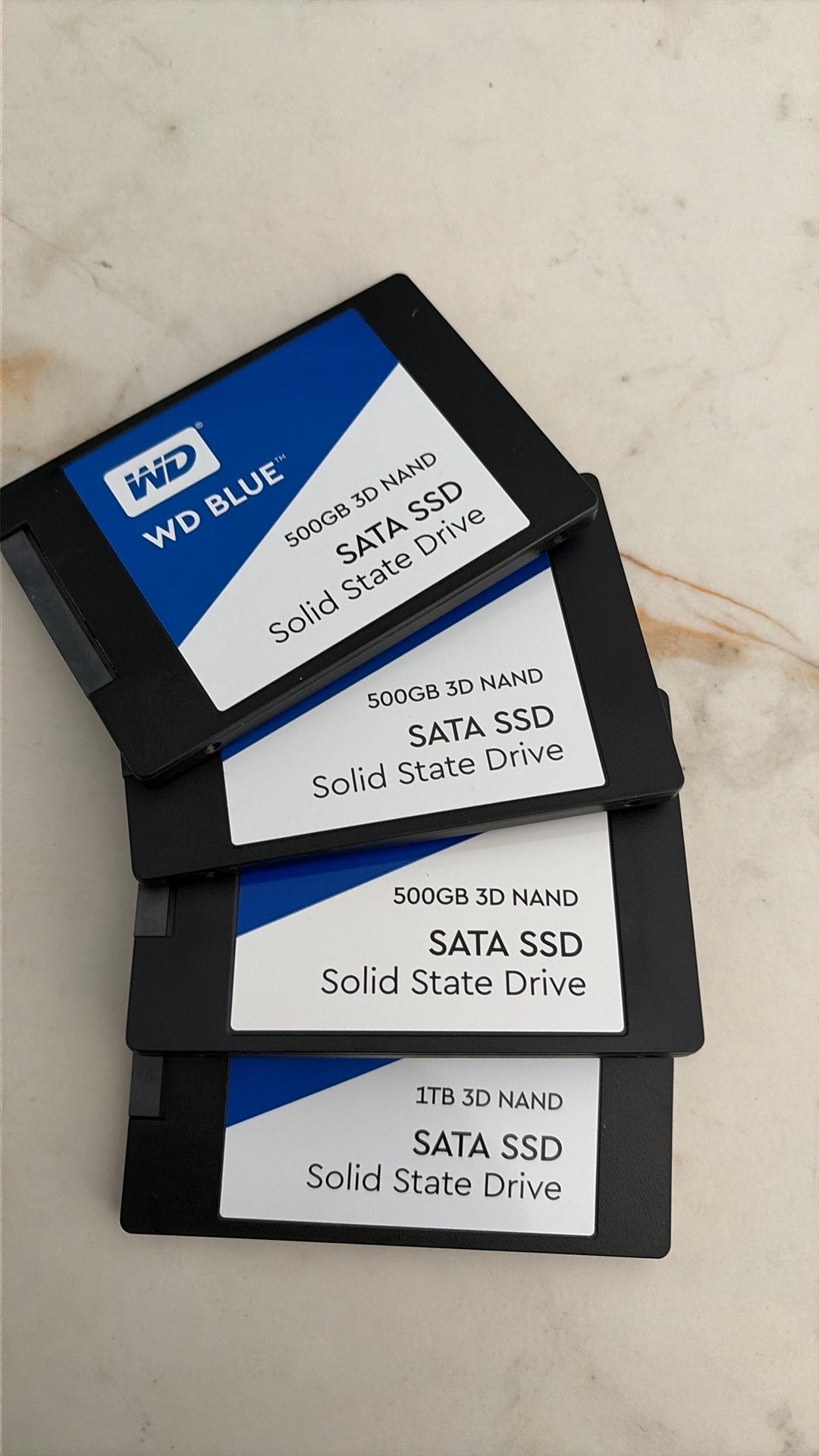 WD Blue SSD 500GB/1TB, Computers en Software, Harde schijven, Ophalen, Intern, Zo goed als nieuw, Laptop