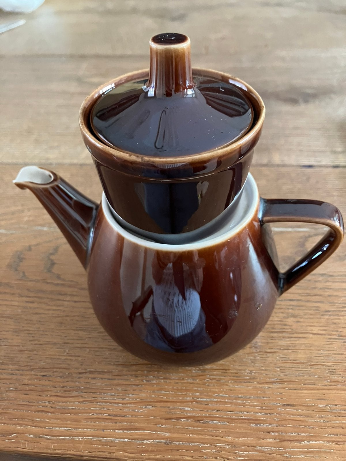 Klein filterkoffiepotje, gaaf en 11.5 cm hoog, Ophalen of Verzenden