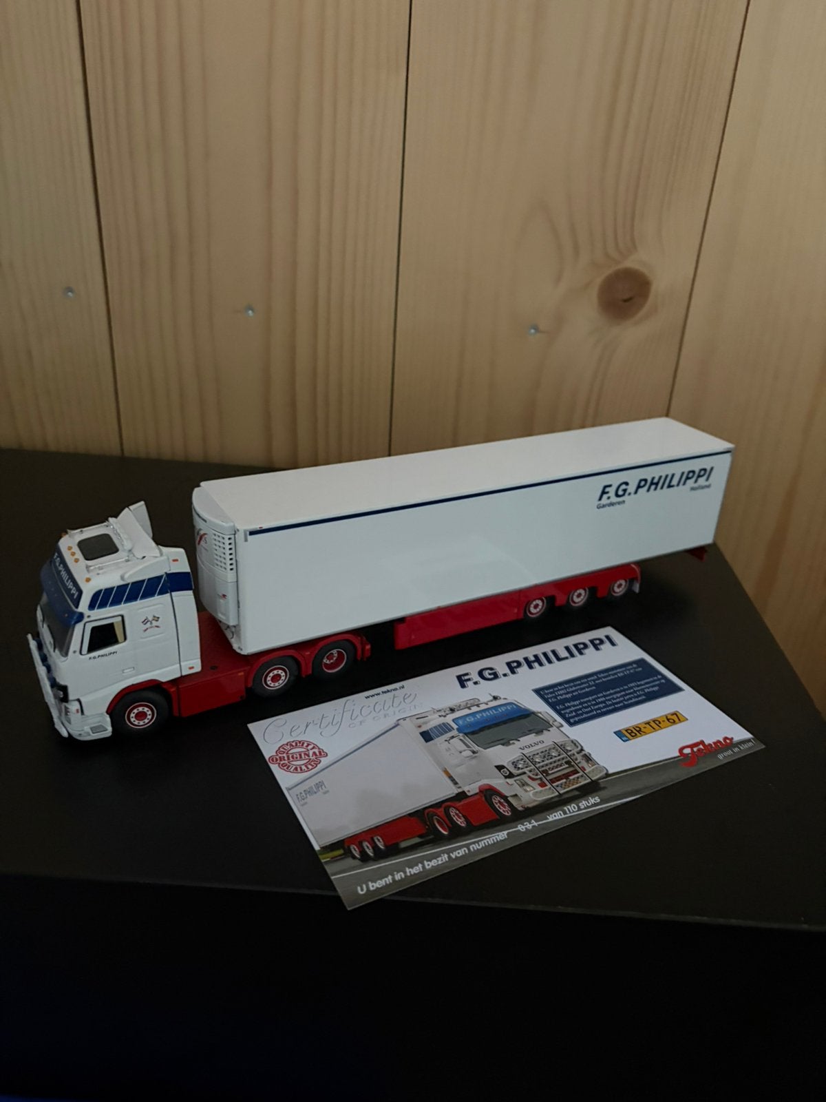 Tekno Volvo FH F.G. Philippi, Hobby en Vrije tijd, Ophalen of Verzenden, Zo goed als nieuw, Bus of Vrachtwagen, Tekno