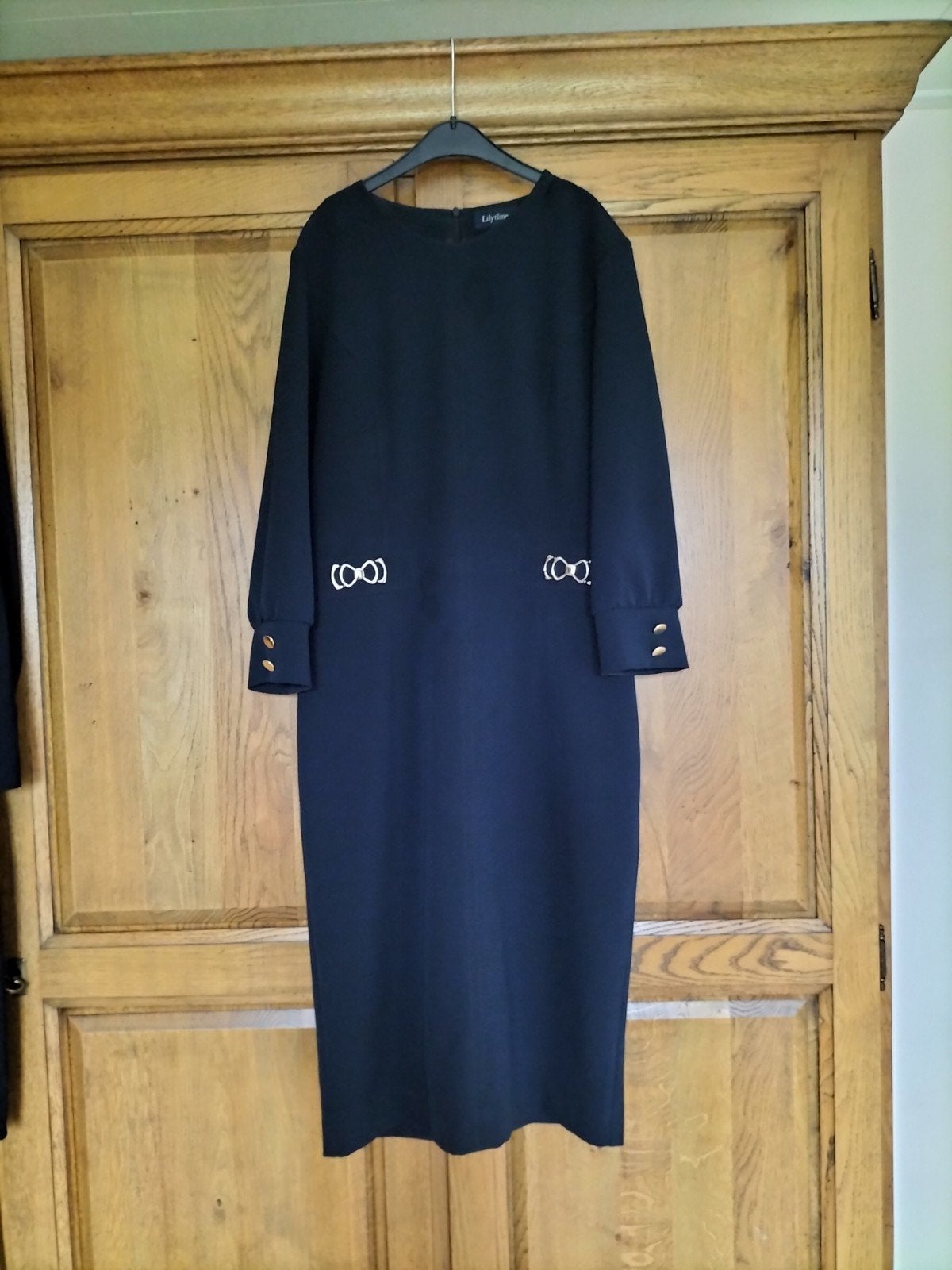 Lilytime donkerblauwe jurk maat 36, Kleding | Dames, Jurken, Blauw, Ophalen of Verzenden, Zo goed als nieuw, Maat 36 (S)