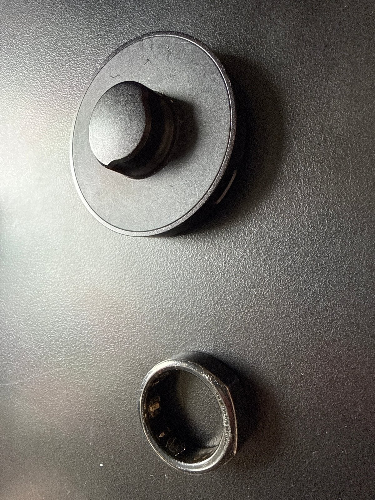 Oura Ring Gen 3 Zwart Maat 10, Gebruikt, Hartslag, Zwart, IOS