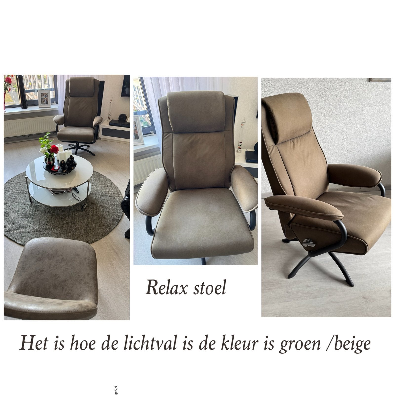 Relax stoel in goede staat, Ophalen, Zo goed als nieuw, Stof, 75 tot 100 cm