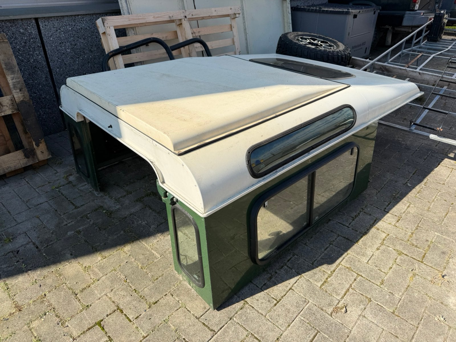 Hardtop land rover defender 90 td5, Ophalen, Gebruikt, Voor, Spatbord