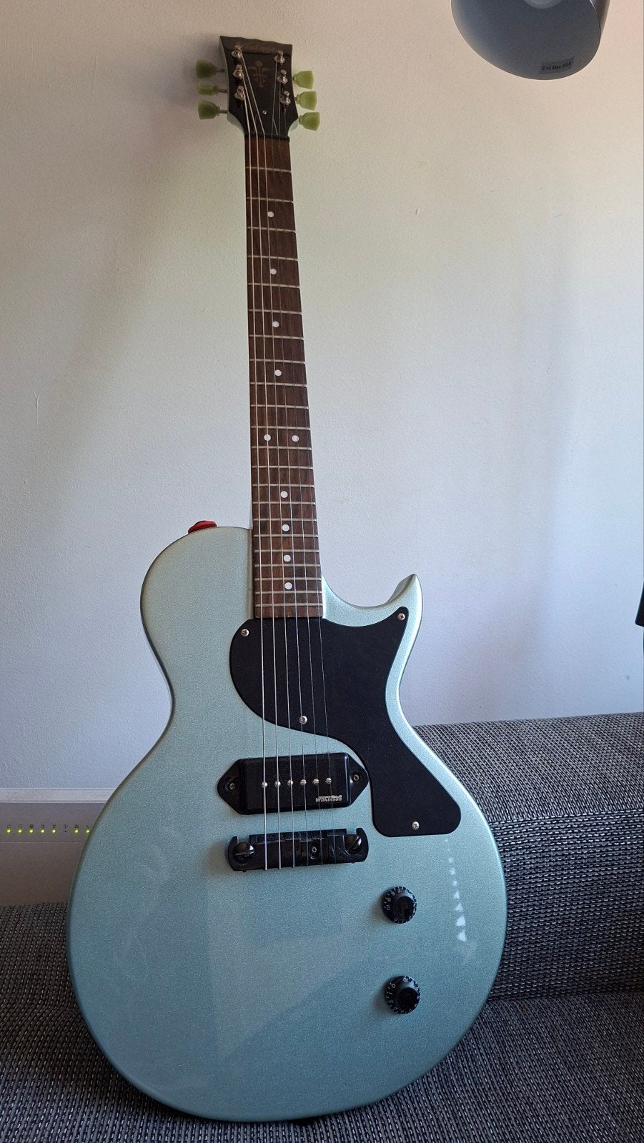 Vintage V120 Reissue Electric Guitar - Gun Hill Blue, Ophalen, Solid body, Overige merken