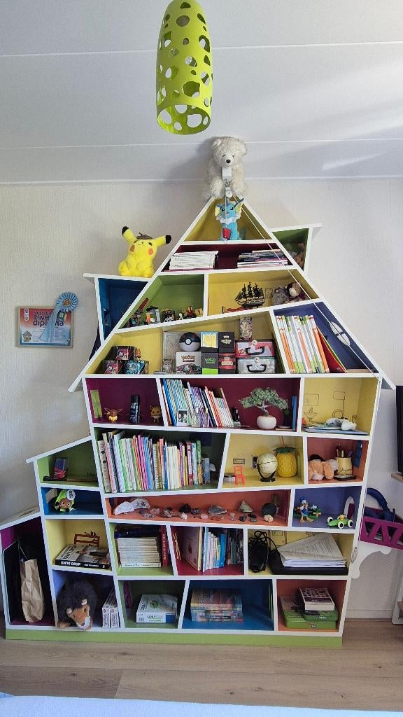 Unieke boekenkast, Ophalen, Met plank(en), Gebruikt, 200 cm of meer