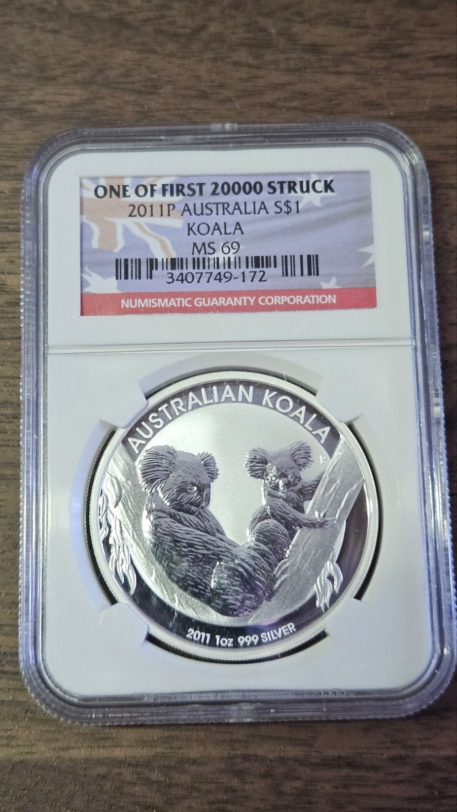 1 ounce koala 2011, Ophalen of Verzenden, Zilver