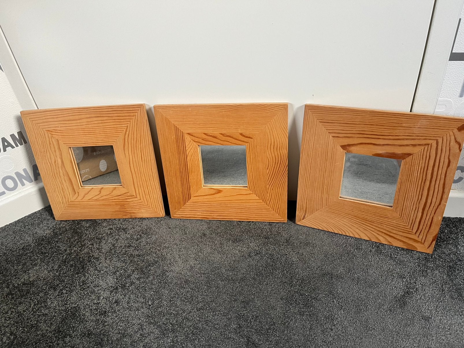 3 st. Ikea Malma spiegels, Minder dan 50 cm, Vierkant, Ophalen of Verzenden, Zo goed als nieuw
