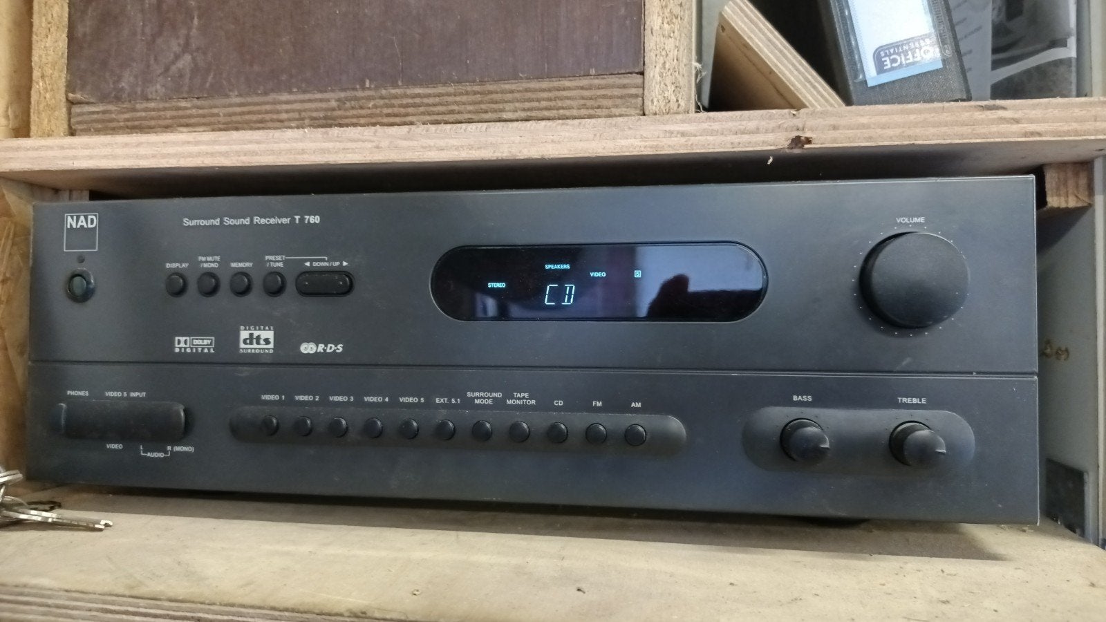 NAD Surround Sound Receiver T 750 - Goede staat, Gebruikt, 120 watt of meer, Ophalen, Overige merken