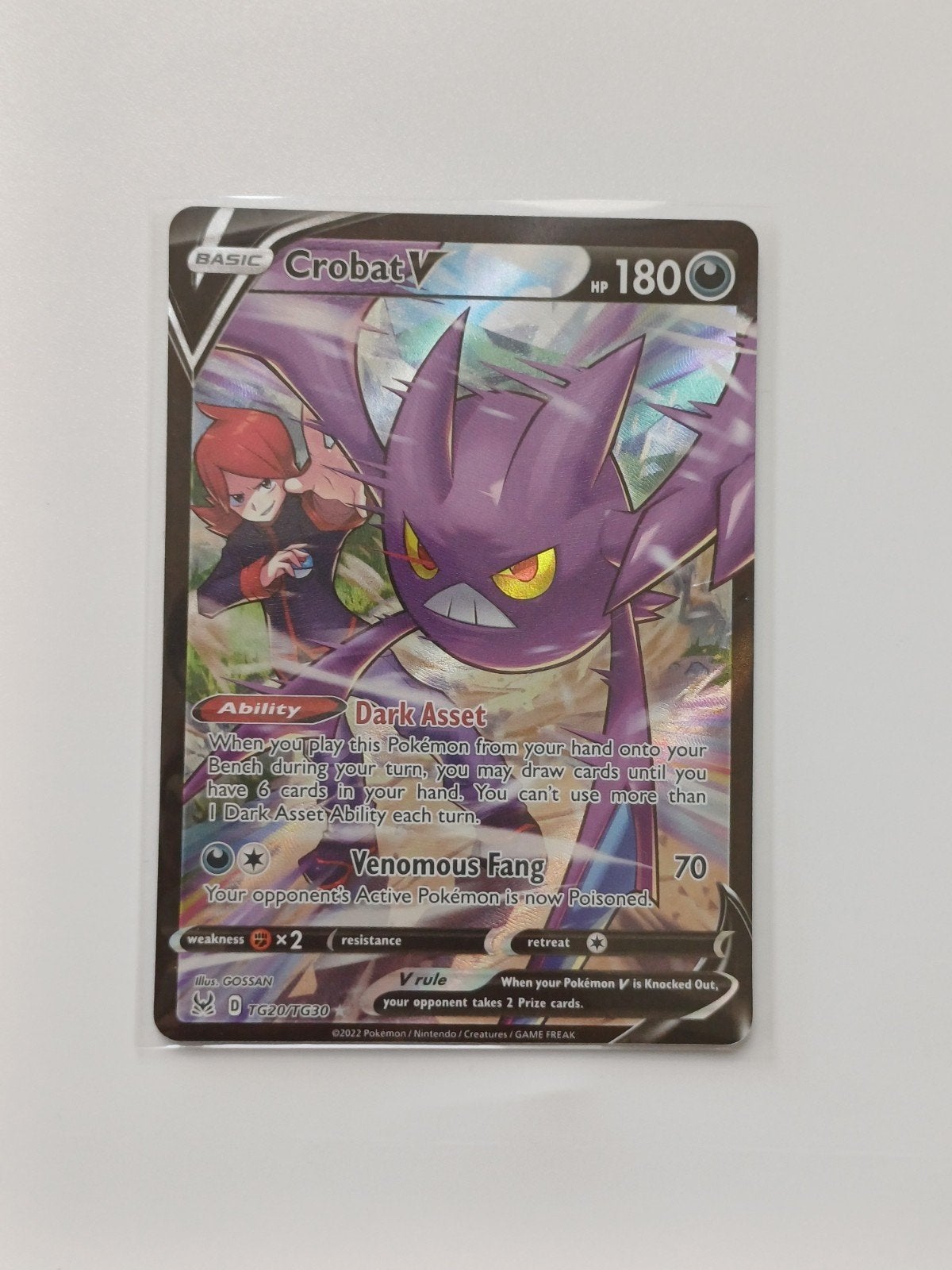 Crobat V #TG20 (Lost Origin) - NM, Verzenden, Zo goed als nieuw, Losse kaart, Foil