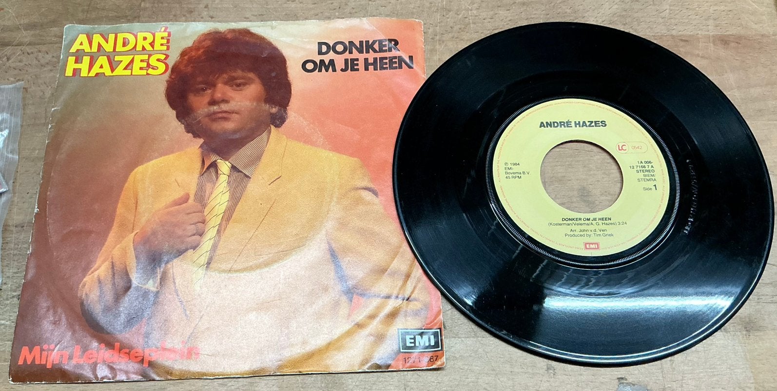 Singel van  Andre Hazes, Gebruikt, Overige formaten, Ophalen of Verzenden, Levenslied of Smartlap