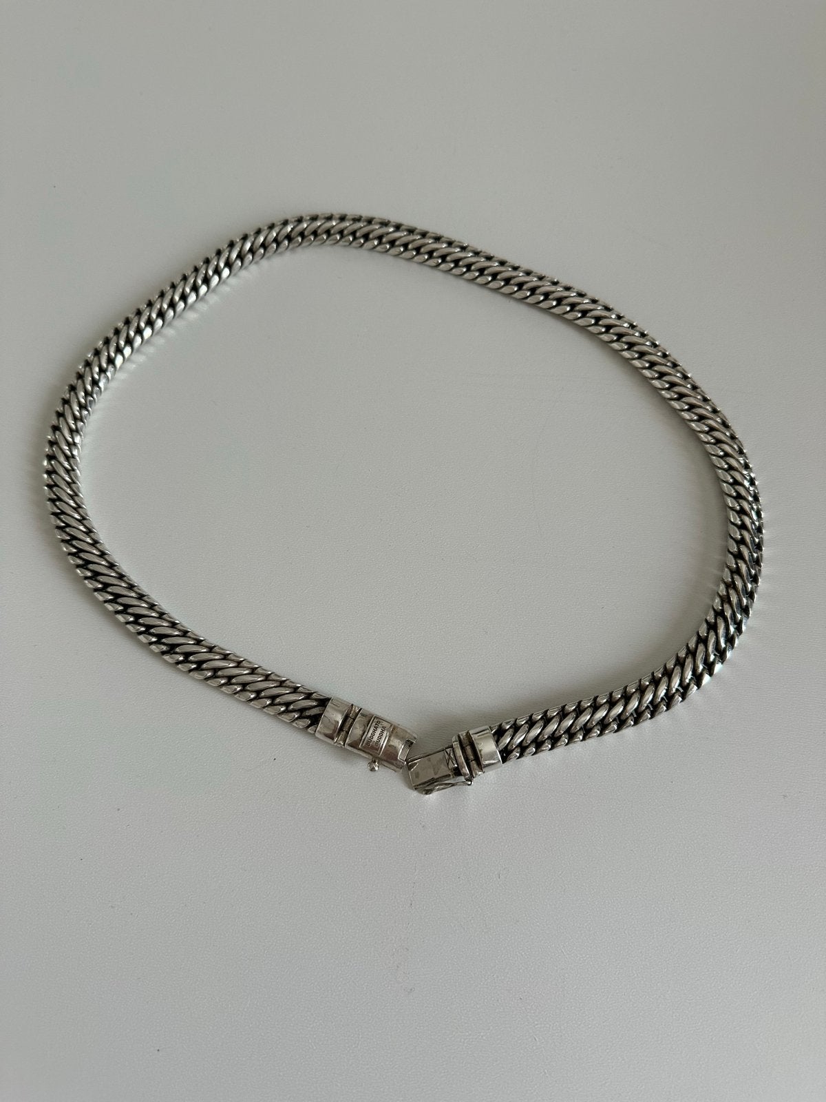 Buddha to Buddha ketting - Zilveren schakelketting, Sieraden, Tassen en Uiterlijk, Kettingen, Ophalen of Verzenden, Zo goed als nieuw