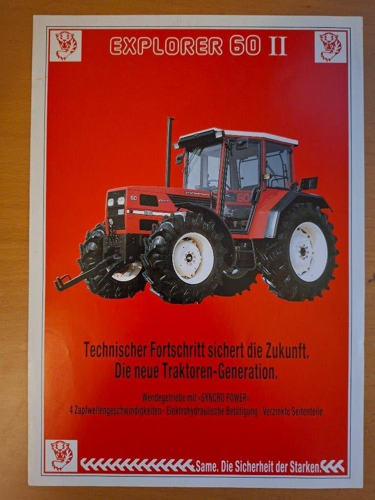 Folder Same Explorer 60 II, Ophalen of Verzenden, Gelezen, Tractor en Landbouw