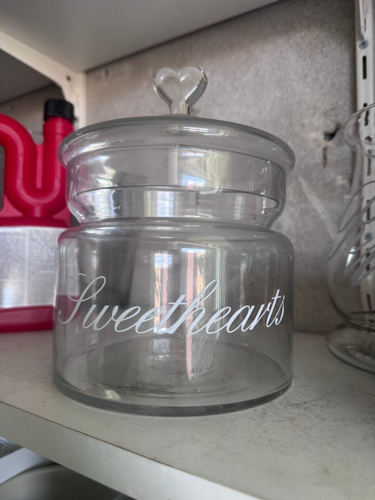 €15 Sweetheart Rivièra Maison snoeppot, Ophalen of Verzenden, Zo goed als nieuw, Glas, Landelijk