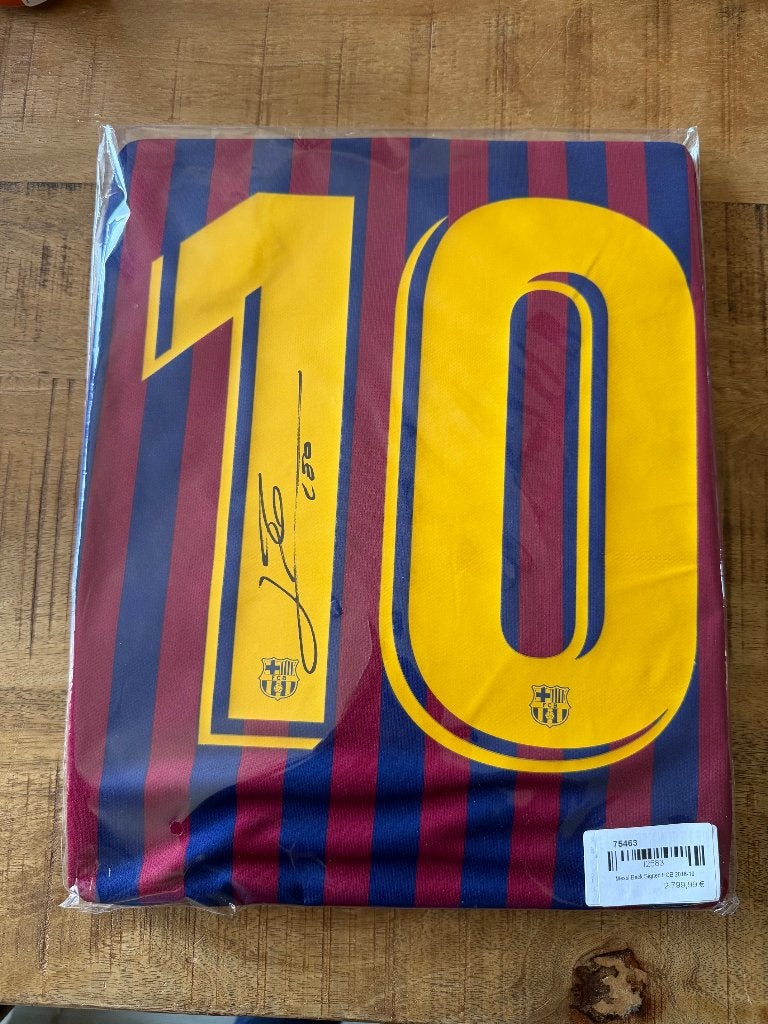 Gesigneerd FC Barcelona shirt Lionel Messi no matchworn, Ophalen of Verzenden, Zo goed als nieuw, Buitenlandse clubs, Shirt