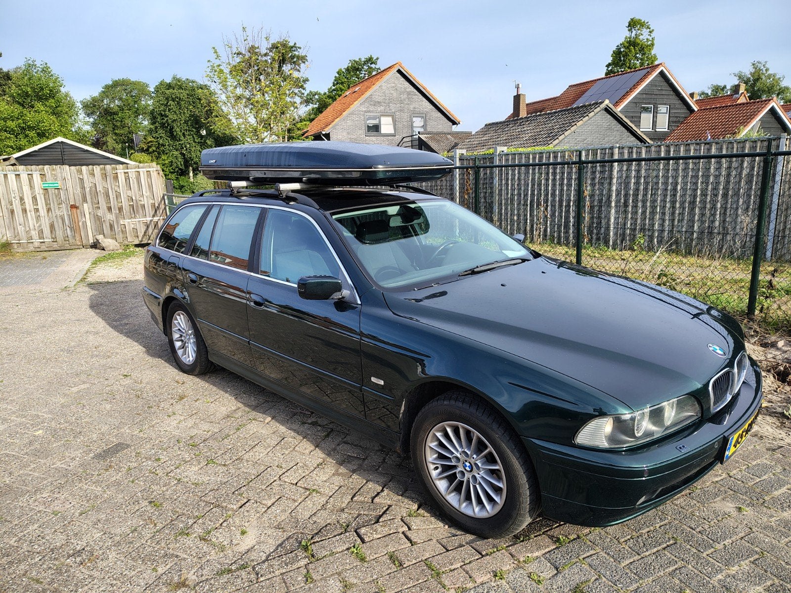 BMW E34 E39 5-Serie Dakkoffer Skikoffer Oxfordgruen, Auto diversen, Dakkoffers, Ophalen, Gebruikt