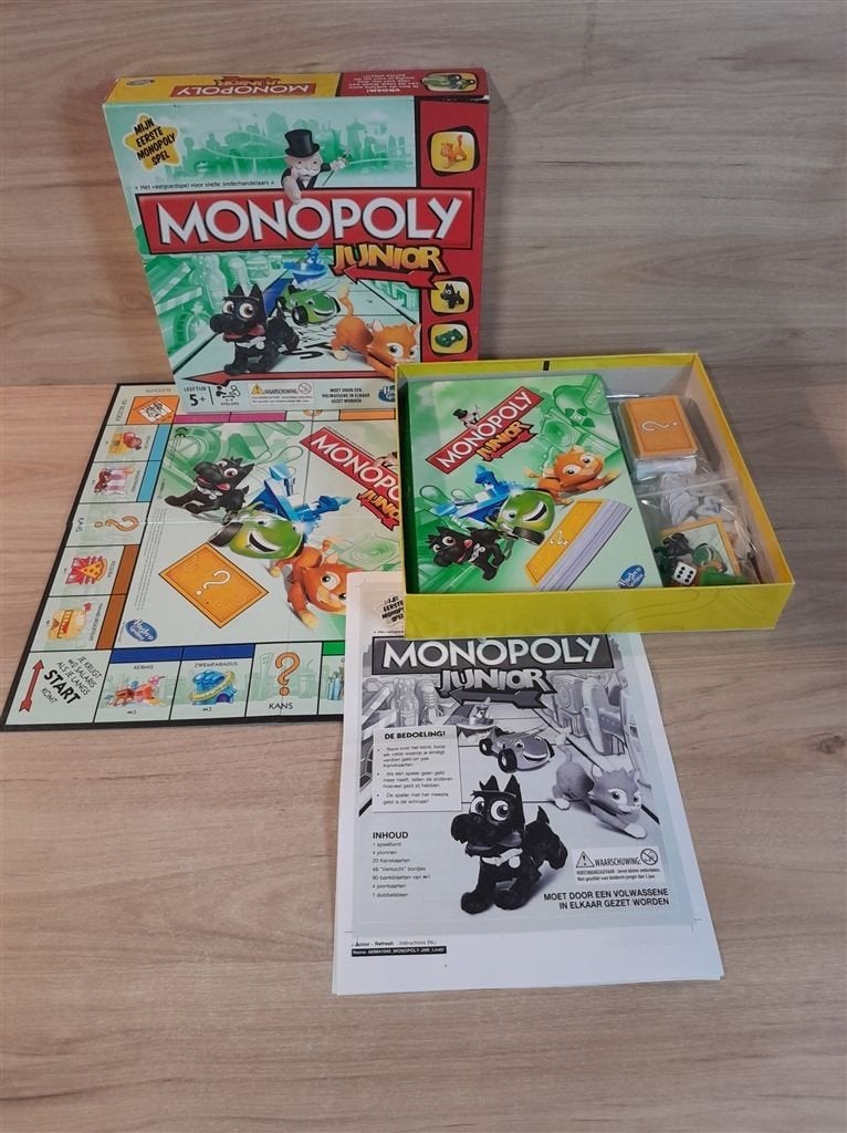 Monopoly Junior - mijn eerste monopoly - s5716, Verzenden, Zo goed als nieuw