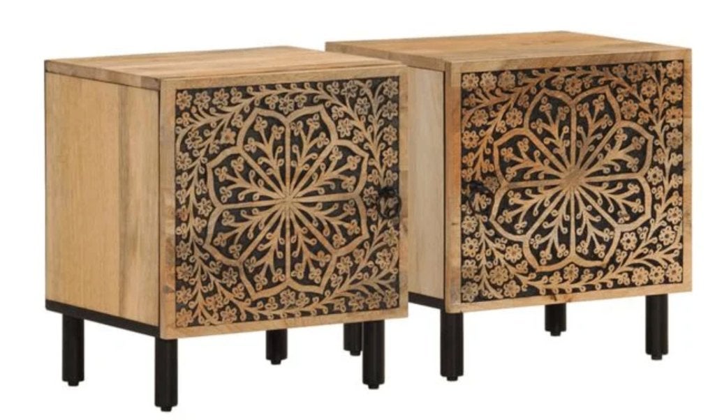 vidaXL - 2 Nachtkastjes - nieuw in verpakking, Ophalen, Minder dan 45 cm, Nieuw, Minder dan 55 cm