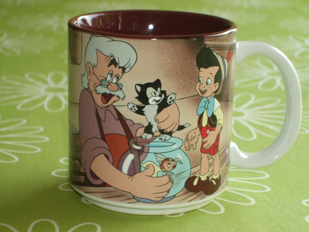 Pinokkio mok Disney, Verzamelen, Ophalen of Verzenden, Peter Pan of Pinokkio, Zo goed als nieuw, Servies