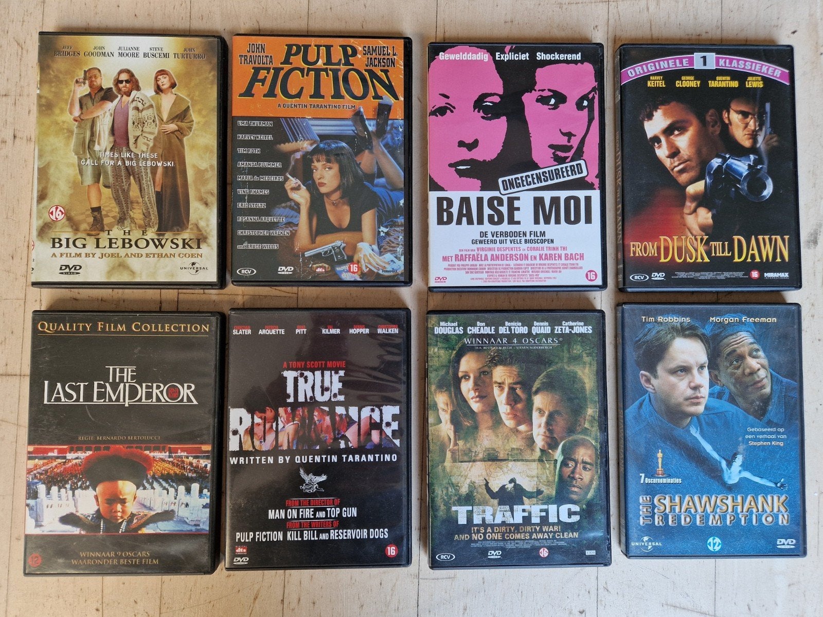 Diverse DVD Collectie: Pulp Fiction, Shawshank Redemption, Vanaf 16 jaar, Ophalen, Zo goed als nieuw