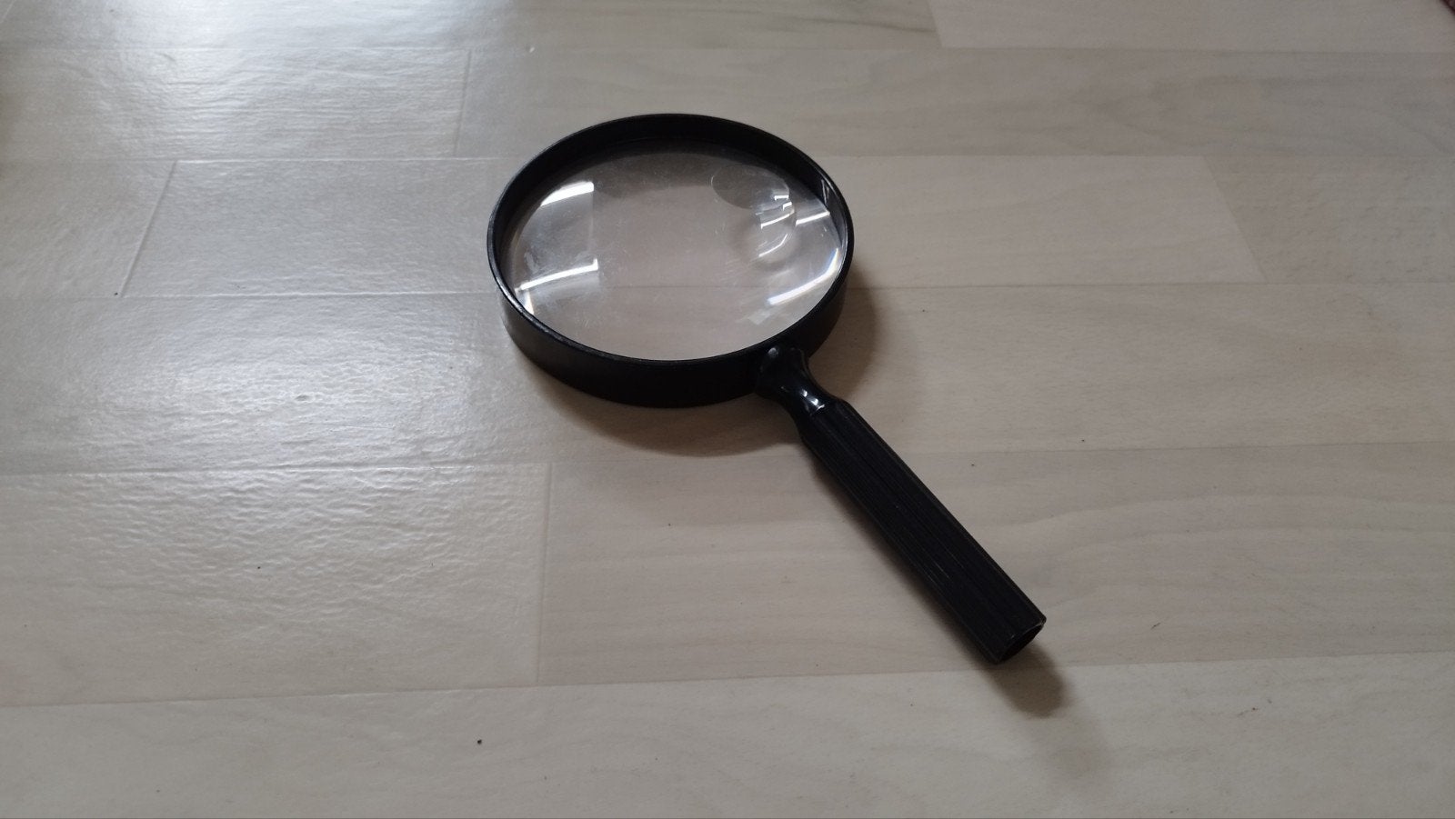 Grote loep met zwart handvat, Hobby en Vrije tijd, Vergrootglazen, Loepen en Loeplampen, Ophalen, Zo goed als nieuw, Vergrootglas of Loep