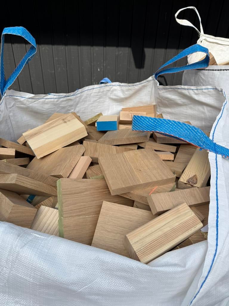 Nieuwe voorraad brandhout €50 per big bag, Tuin en Terras, Haardhout, 6 m³ of meer, Ophalen