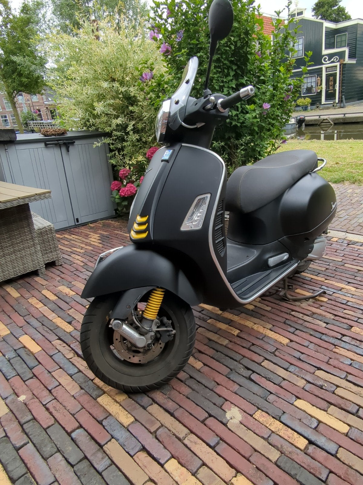 Vespa GTS Super 300 HPE - Mat Zwart, Ophalen, Benzine, Overige modellen
