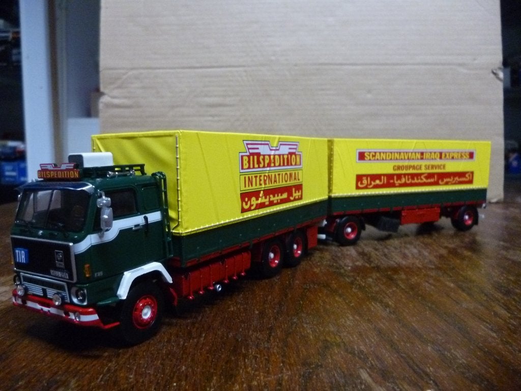 Tekno Scania 140 Super Karlsson Transport met certificaat, Ophalen of Verzenden, Nieuw, Bus of Vrachtwagen, Tekno