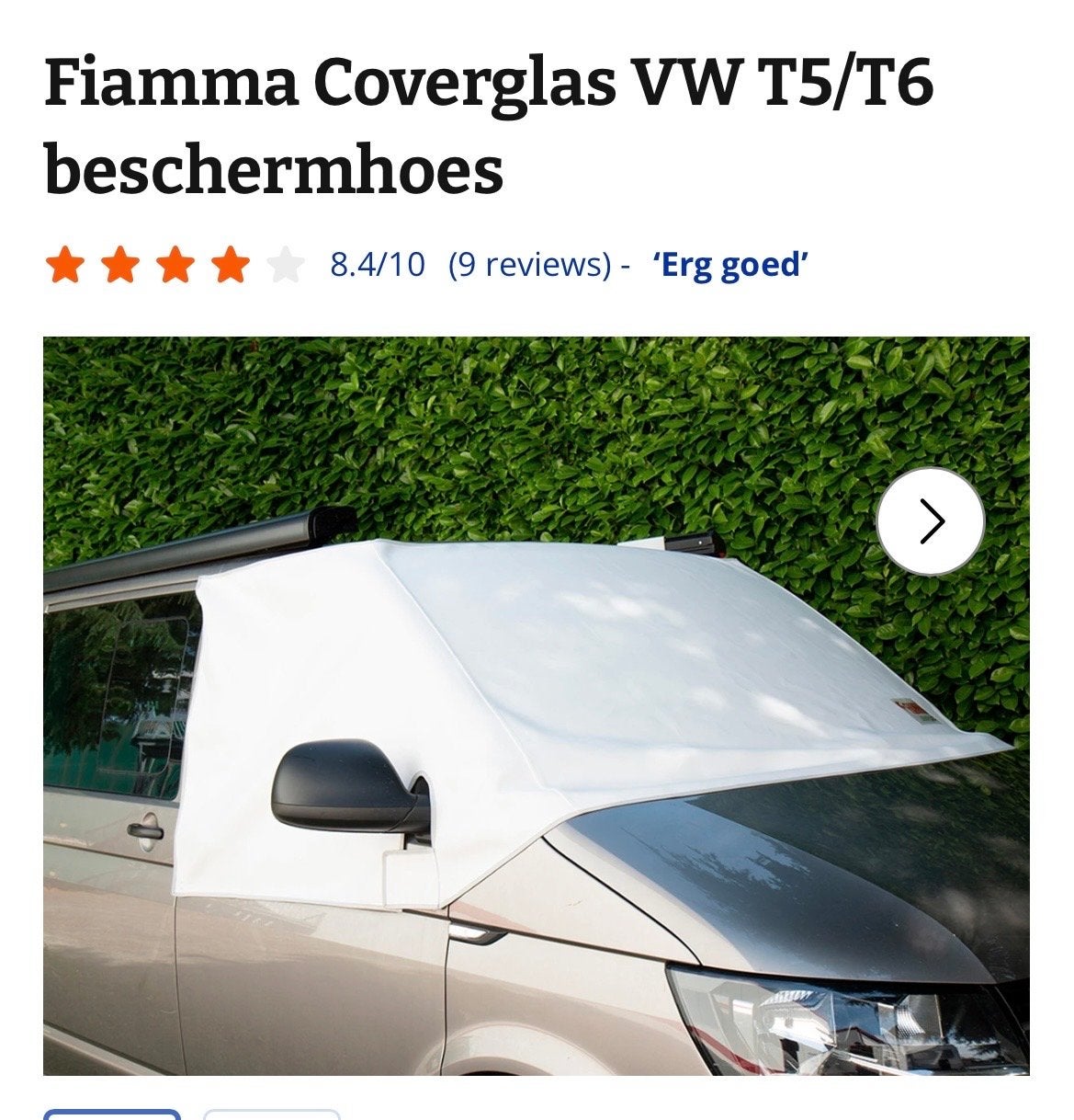 Fiamma voorruit beschermhoes VW T5/T6, Ophalen, Gebruikt
