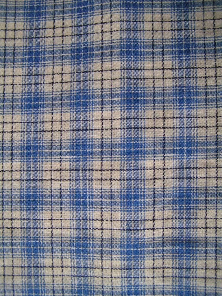 coupon oudhollandse ruitstof nr EE 727 ger kiki, Verzenden, 120 cm of meer, Katoen, Nieuw