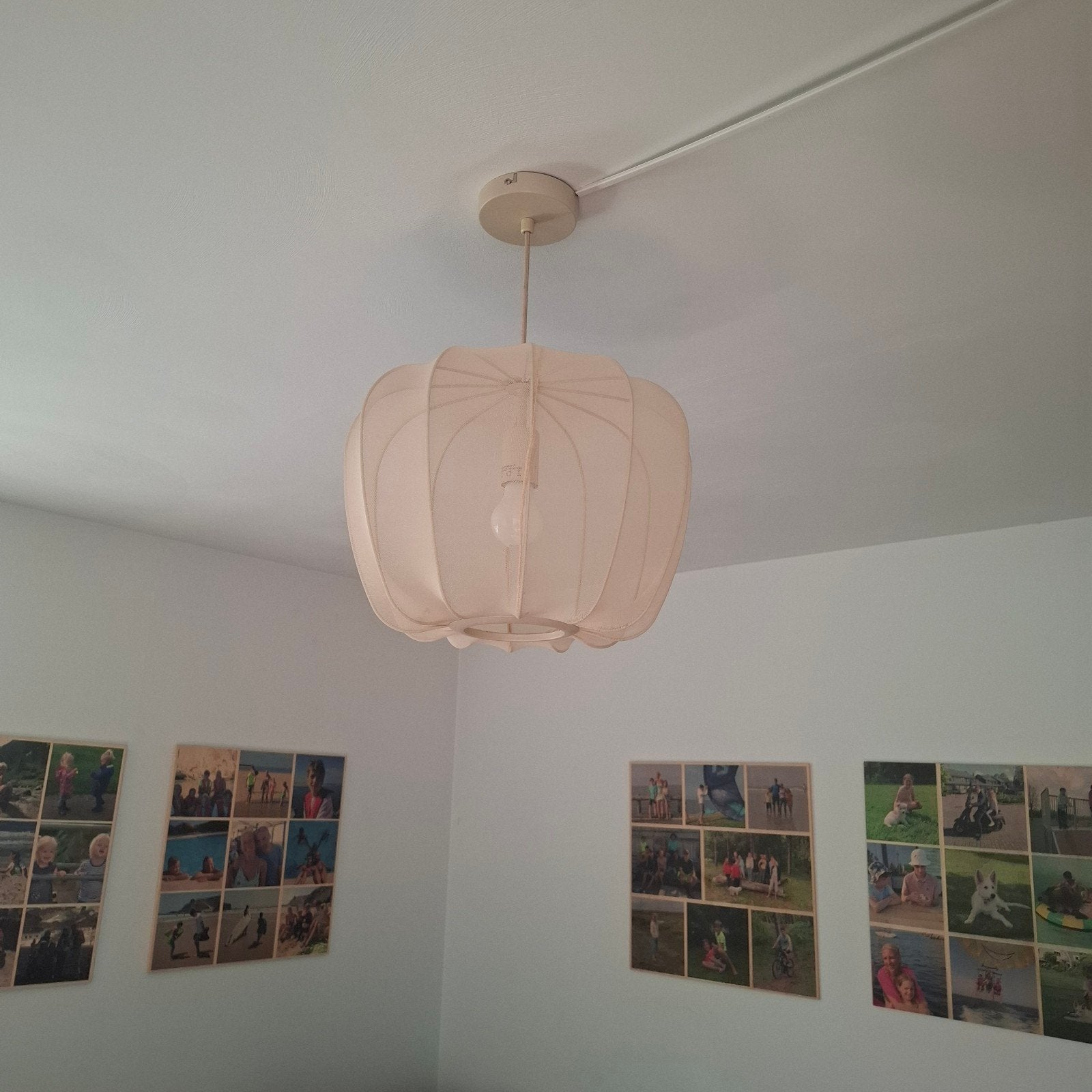 Karwei hanglamp, zo goed als nieuw, Ophalen of Verzenden, Zo goed als nieuw, Textiel